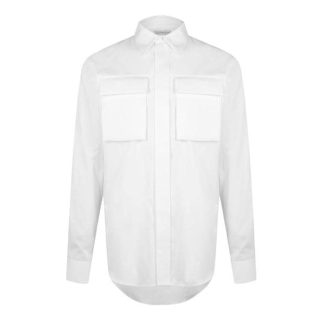 ALEXANDER MCQUEEN Military Pocket Shirt Men White 9000  for sale