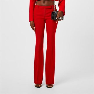 ALEXANDER MCQUEEN Narrow Bootcut Trousers Women Welsh Red 6040  for sale