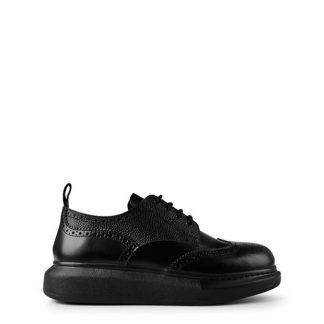 ALEXANDER MCQUEEN Oversized Brogues Men Black 1000  for sale