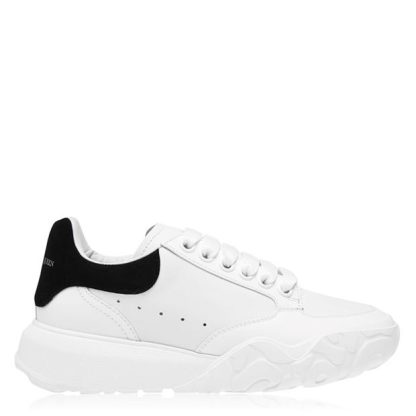 ALEXANDER MCQUEEN Oversized Court Trainers Women Chunky Trainers White / Black for sale