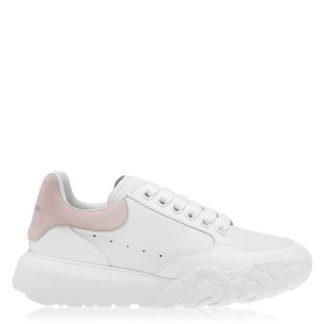 ALEXANDER MCQUEEN Oversized Court Trainers Women Chunky Trainers White / Pink for sale