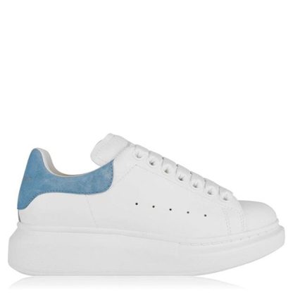 ALEXANDER MCQUEEN Oversized Sneakers Women Chunky Trainers White / Light Blue for sale