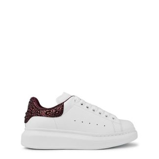 ALEXANDER MCQUEEN Oversized Sneakers Women Chunky Trainers White/Brgndy for sale