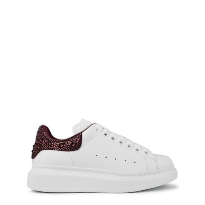 ALEXANDER MCQUEEN Oversized Sneakers Women Chunky Trainers White/Brgndy for sale