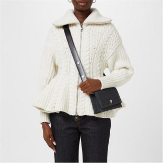 ALEXANDER MCQUEEN Peplum Cardigan Women Ivory  for sale