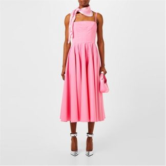 ALEXANDER MCQUEEN Pleated Corset Dress Women Pink  for sale