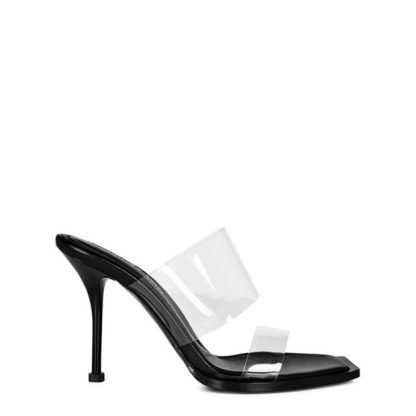 ALEXANDER MCQUEEN Plexi Mule Women Black 8860  for sale