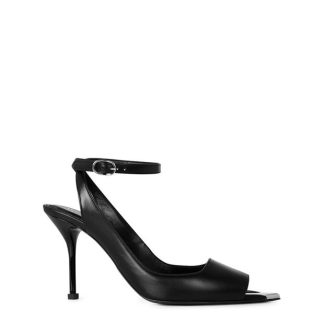 ALEXANDER MCQUEEN Punk Heeled Sandals Women Blk Slver 1081  for sale