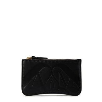 ALEXANDER MCQUEEN Seal Zipped Wallet Women Black  for sale