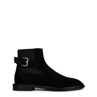 ALEXANDER MCQUEEN Slash Chelsea Boots Men Black/Silver  for sale