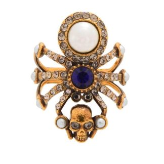 ALEXANDER MCQUEEN Spider Ring Women Gold 2375  for sale