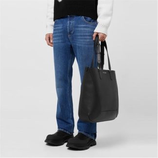 ALEXANDER MCQUEEN The Edge Medium Tote Bag Unisex Black  for sale