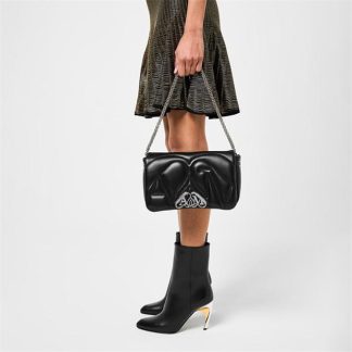 ALEXANDER MCQUEEN The Seal Small Bag Women Crossbody Bags Black for sale