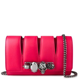 ALEXANDER MCQUEEN The Slash Small Crossbody Bag Women Fucsia Lipstick  for sale