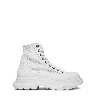 ALEXANDER MCQUEEN Tread Slick Boots Women High Tops White 9348 for sale