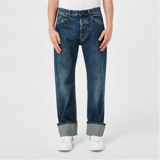 ALEXANDER MCQUEEN Turn Up Jeans Men Blue Wash  for sale