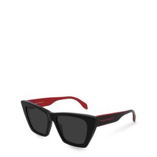 Alexander McQueen ALEXANDER MCQUEEN SUNGLASSES AM0299S Women Cat Eye Sunglasses BLACK for sale