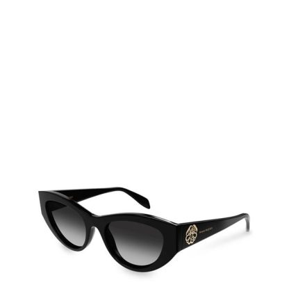 Alexander McQueen ALEXANDER MCQUEEN SUNGLASSES AM0377S Women Black  for sale