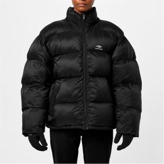 BALENCIAGA 3b Sports Icon Ski Puffer Jacket Women Black  for sale