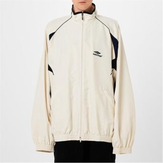 BALENCIAGA 3b Sports Icon Track Jacket Men White  for sale