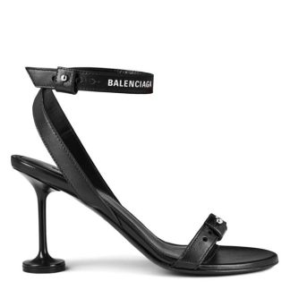 BALENCIAGA Afterhour Leather Sandal Women Black 1090  for sale