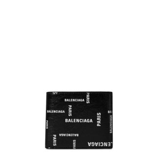 BALENCIAGA Bal Allover Wallet Sn34 Unisex Black/White  for sale