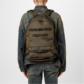 BALENCIAGA Bal Army BackPack Sn42 Unisex Khaki  for sale