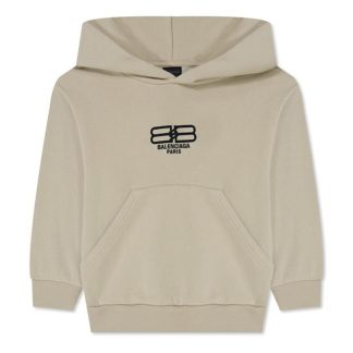 BALENCIAGA Bal  HOODIE Jn32 Kids Beige/Black  for sale