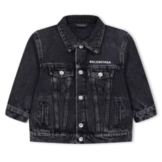 BALENCIAGA Bal Logo Dnm Jkt Ch42 Kids Black  for sale