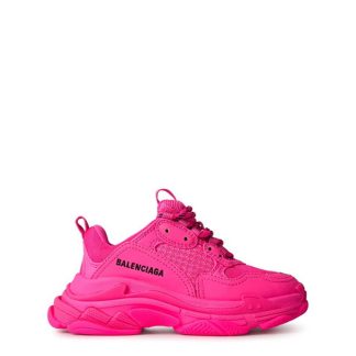 BALENCIAGA Bal Triple S Trnr Ch99 Kids Chunky Trainers Pink for sale