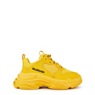 BALENCIAGA Bal Triple S Trnr Ch99 Kids Chunky Trainers Yellow for sale