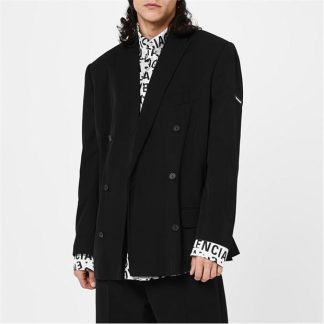 BALENCIAGA Bal  WASHED DB JKT Sn32 Men Black  for sale