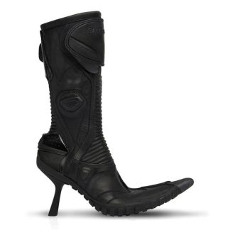 BALENCIAGA Biker 90mm Leather Boot Women Black  for sale