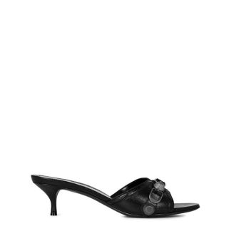 BALENCIAGA Cagole Heeled Sandals Women Blk/Nickel 1081  for sale