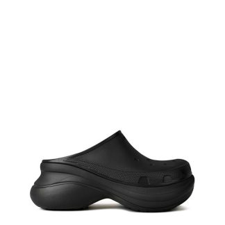 BALENCIAGA Crocs Mule Women Flat Mules Black 1000 for sale