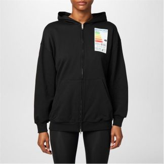 BALENCIAGA Energy Hoodie Women Zip Hoodies Black 1055 for sale