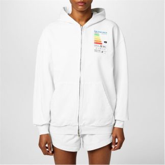 BALENCIAGA Energy Hoodie Women Zip Hoodies White 9012 for sale