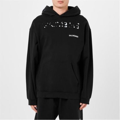 BALENCIAGA Hand Drawn Hoodie Men Black/White  for sale