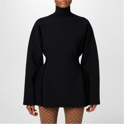 BALENCIAGA Hourglass Turtleneck Jumper Women Black 1000  for sale