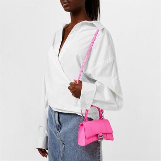 BALENCIAGA Hourglass Xs Bag Women Fluo Pink 5634  for sale