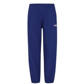 BALENCIAGA Junior Unisex Political Jogging Bottoms Kids Closed Hem Fleece Jogging Bottoms Pacific 1195 for sale