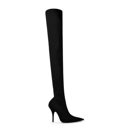 BALENCIAGA Knife Over The Knee Boots Women Black  for sale