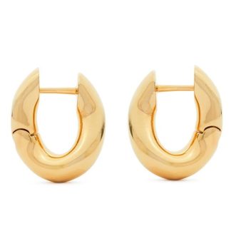 BALENCIAGA Loop Xxs Earrings Women Gold 0027  for sale