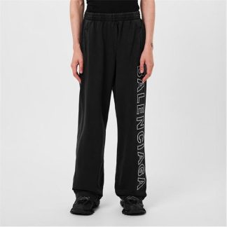 BALENCIAGA Outline Baggy Sweatpants Men Wsh Black/White  for sale