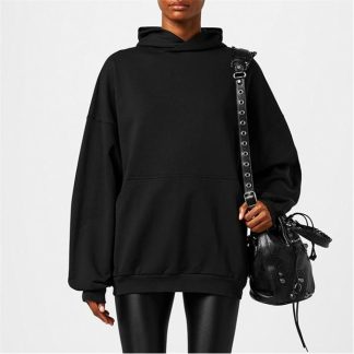 BALENCIAGA Oversized Hoodie Women Washed Black  for sale