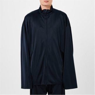 BALENCIAGA Oversized Tracksuit Jacket Men Dark Navy 4100  for sale