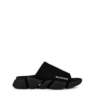 BALENCIAGA Speed 2.0 Slide Sandals Men Black  for sale