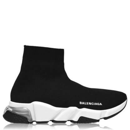 BALENCIAGA Speed Clear Sole Trainers Women Black/Clear  for sale