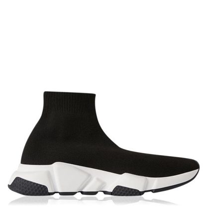 BALENCIAGA Speed Graffiti Sneakers Women Sock Trainers Blk/Wht/Blk1015 for sale