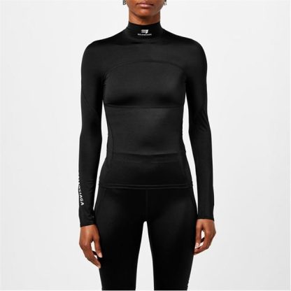 BALENCIAGA Sporty B Activewear Top Women Black 1000  for sale